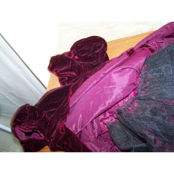 Girls Jessica McClintock Dress Party Pageant Velvet Gold Size 7 - Picture 6 of 8